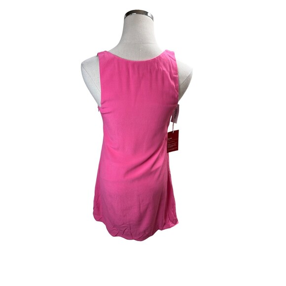 Aritzia Sun-Deh Pink Mini Dress XS Women's Size Fuchsia Sleeveless Theo NEW - Picture 3 of 6